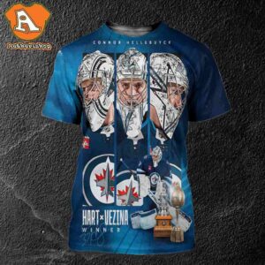 Connor Hellebuyck Winnipeg Jets Is NHL MVP 2025 Hart Trophy Winner All Over Print Shirt