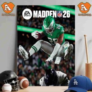 EA Sports Madden NFL 26 Saquon Barkley Hurdle His Way Onto The Cover Of Madden 26 Wall Decor Poster Canvas