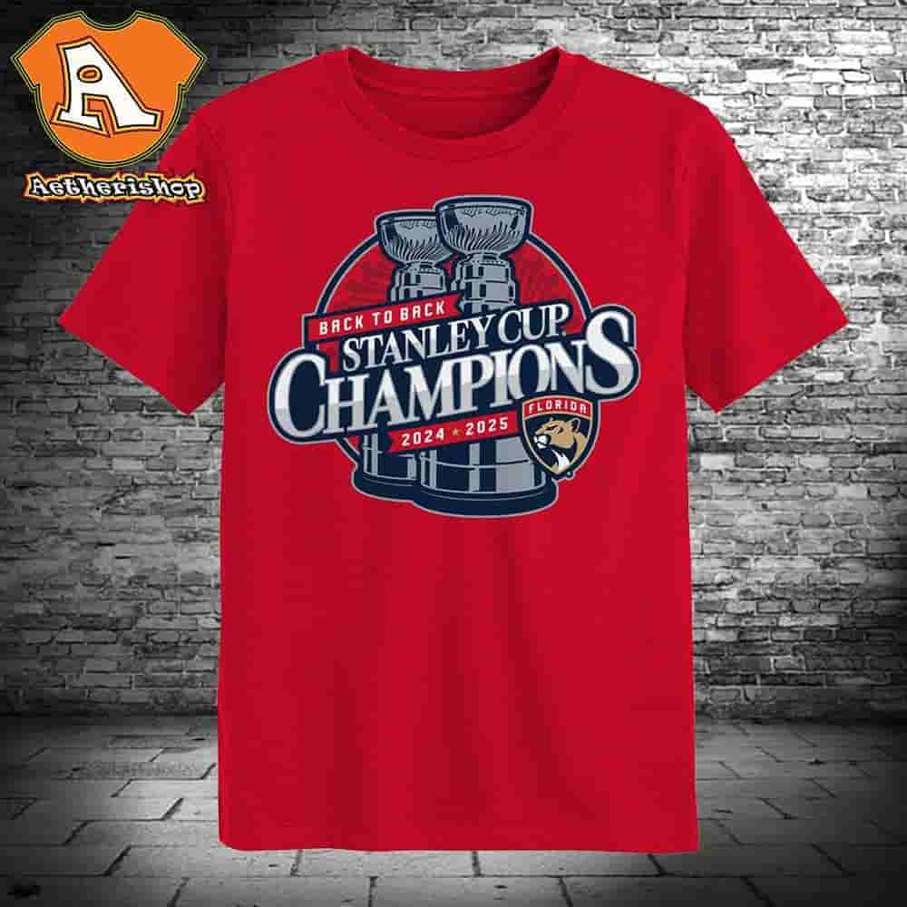 Florida Panthers 2024-2025 Back-to-Back Stanley Cup Champions Classic T-Shirt Florida Panthers 2024-2025 Back-to-Back Stanley Cup Champions Classic T-Shirt