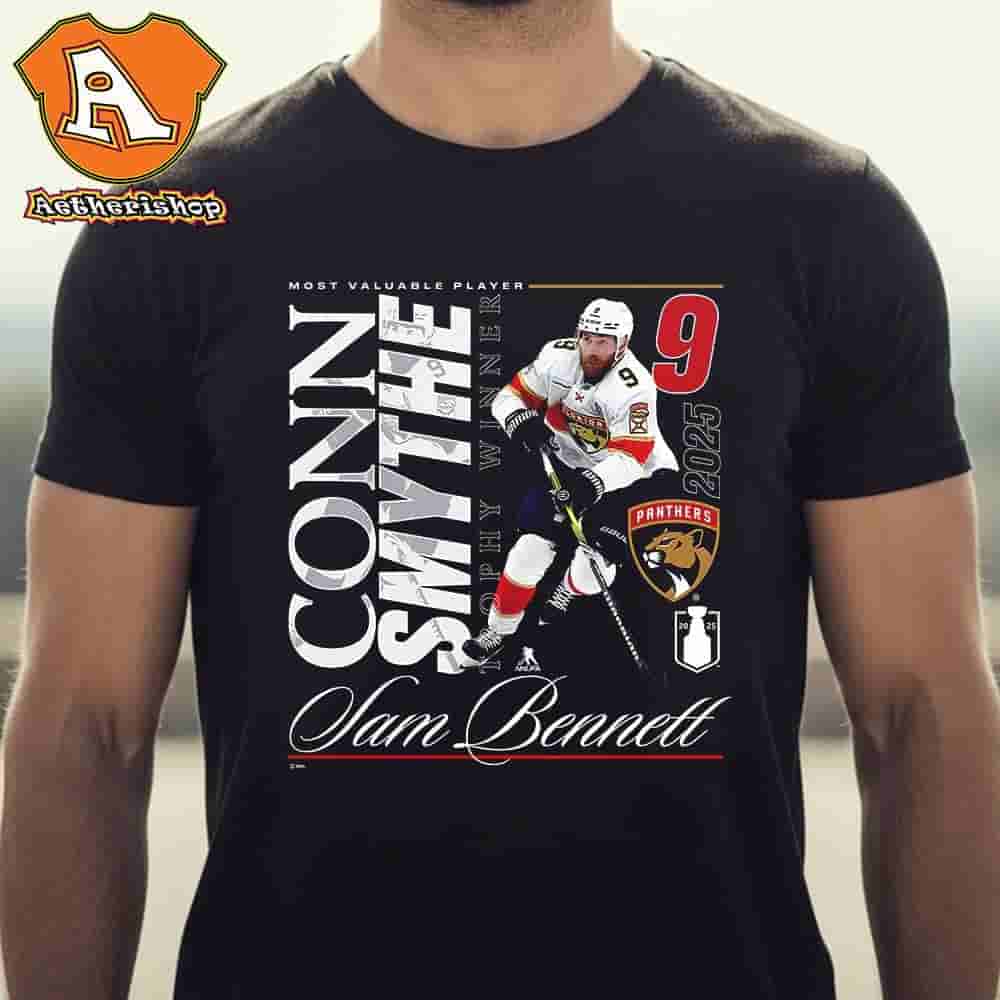 Florida Panthers 2025 Conn Smythe Winner Sam Bennett Merch Limited Classic T-Shirt Florida Panthers 2025 Conn Smythe Winner Sam Bennett Merch Limited Classic T-Shirt