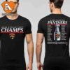 Florida Panthers 2025 Stanley Cup Champions Jersey Roster Two Sided Classic T-Shirt
