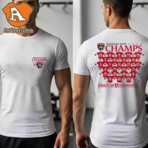 Florida Panthers 2025 Stanley Cup Champions Jersey Roster Two Sided Classic T-Shirt