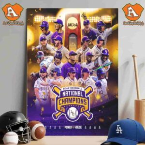 LSU Tigers Are 2025 NCAA Division I National Champions Men’s College World Baseball Champions Wall Decor Poster Canvas