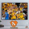 Myles Turner Block Chet Holmgren Pacers Overtake Thunder Lead 2-1 In Series NBA Finals 2024-2025 Wall Decor Poster Canvas