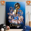 Oklahoma City Thunders Are The 2024-25 NBA Champions After Deafeats Pacers In NBA Finals Wall Decor Poster Canvas