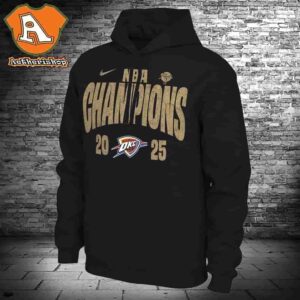 Oklahoma City Thunder Nike 2025 NBA Finals Champions Locker Room Confetti Hoodie Classic T-Shirt