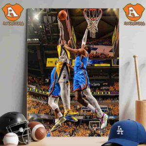 Pascal Siakam With The Earth-Shattering Poster Dunk On Jalen Williams Game 7 For NBA Finals 2025 Wall Decor Poster Canvas
