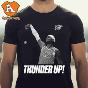 Shai Gilgeous-Alexander Oklahoma City Thunder Unisex 2025 NBA Finals Champions Celebration Classic T-Shirt