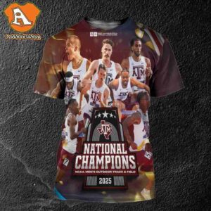 Texas A And M Aggies Are 2025 NCAA Men Outdoor Track And Field National Champions All Over Print Shirt