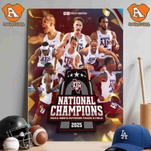 Texas A And M Aggies Are 2025 NCAA Men Outdoor Track And Field National Champions Wall Decor Poster Canvas