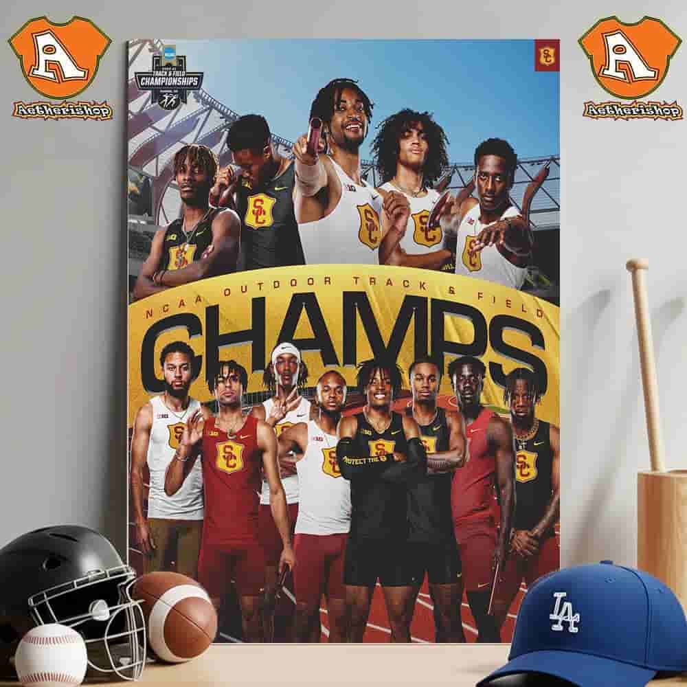 USC Trojans Are 2025 NCAA Men Outdoor Track And Field National Champions Wall Decor Poster Canvas USC Trojans Are 2025 NCAA Men Outdoor Track And Field National Champions Wall Decor Poster Canvas